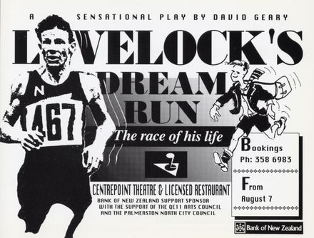 Lovelock's Dream Run - Centrepoint Theatre - Resource cover image