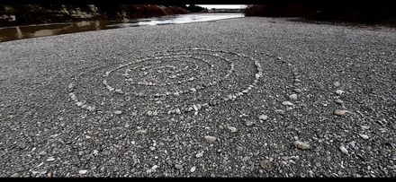 Rock spiral, Tautohetohe beach, Awapuni