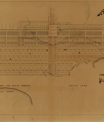 Plan of Town and Suburban Sections: Palmerston North, Manawatu