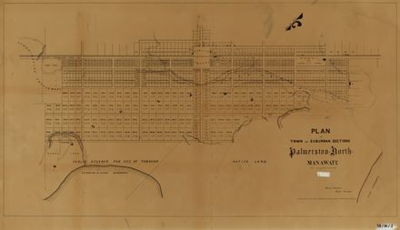 Plan of Town and Suburban Sections: Palmerston North, Manawatu