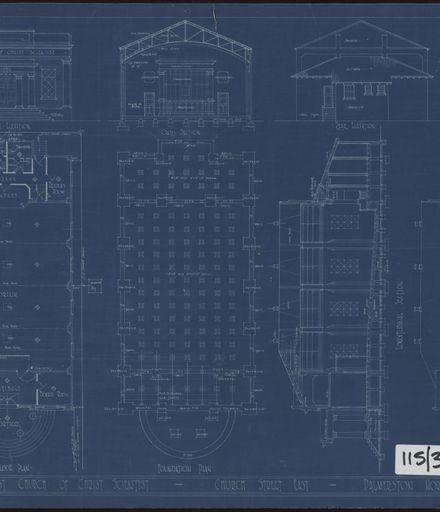 The First Church of Christ Scientist Blueprints