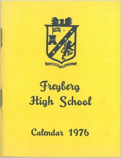 Freyberg High School Calendar, 1976