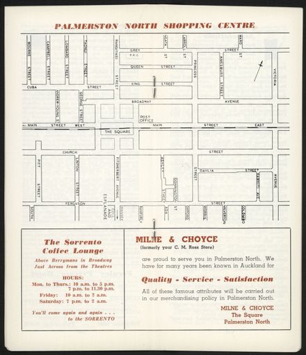 Visitors Guide Palmerston North and Feilding: April 1961 - 7