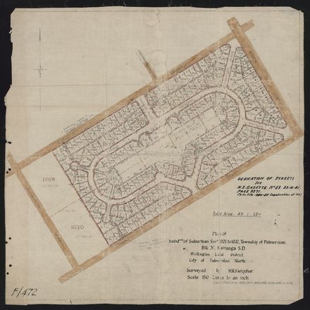 Survey Plans (subdivisions) 1938 - 1951