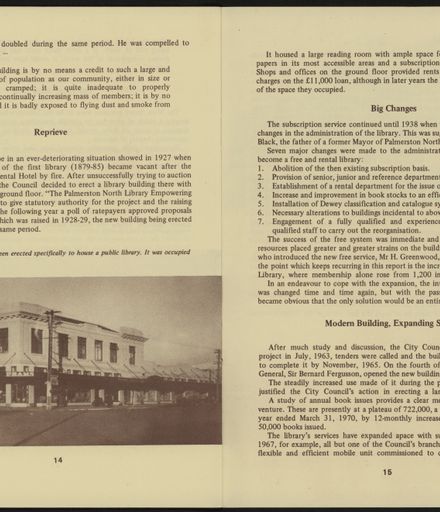 History of Palmerston North City Library, 1879-1979 9