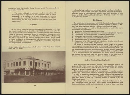 History of Palmerston North City Library, 1879-1979 9