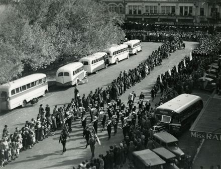 Victory in Europe parade, the Square