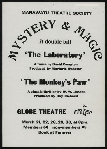 Manawatu Theatre Society poster