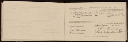 Marriage register 1870 - 1880