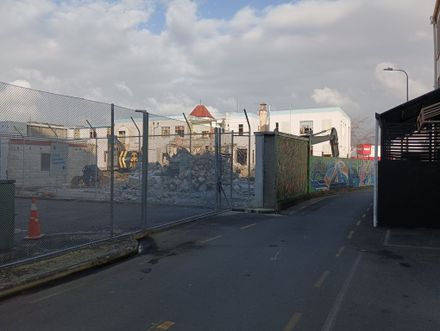 Palmerston North Old Police Station During Partial Demolition Palmerston North Old Police Station During Partial Demolition