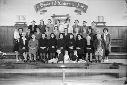 Group of Salvation Army women and children