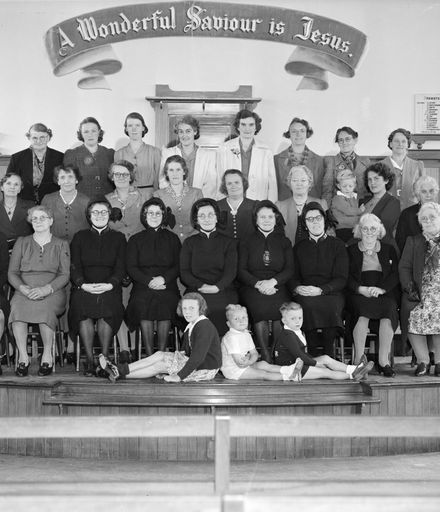 Group of Salvation Army women and children
