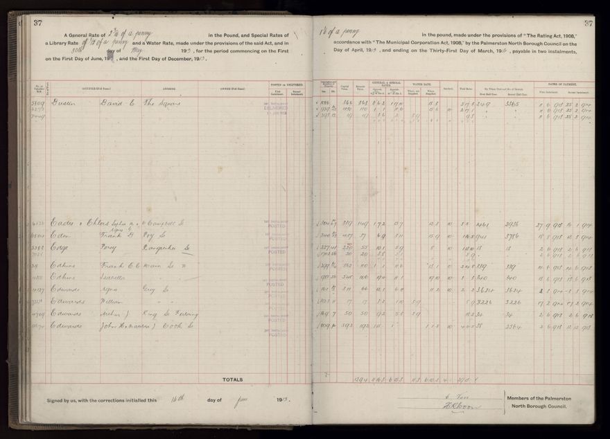Rate book, 1913-1914 - 2021Pa_PNCC2-23-2-V21_034002-0040