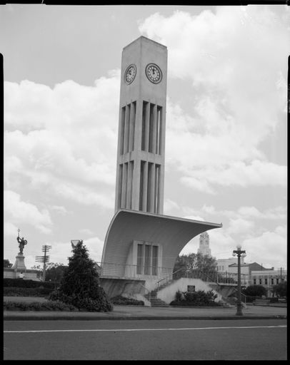 "Clock tower, The Square after construction"
