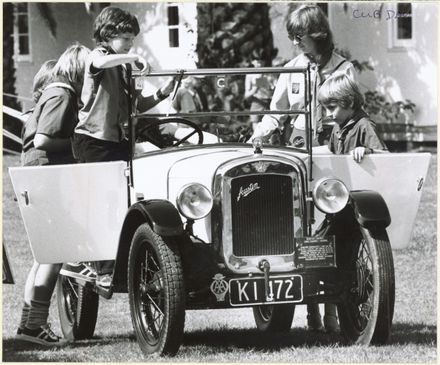 Austin Seven car at Club Day, Awapuni Racecourse