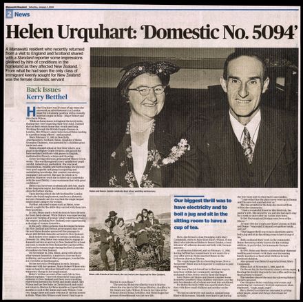 Back Issues: Helen Urquhart: Domestic No. 5094