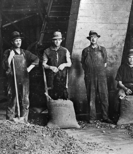 Workers at Longburn Freezing Works