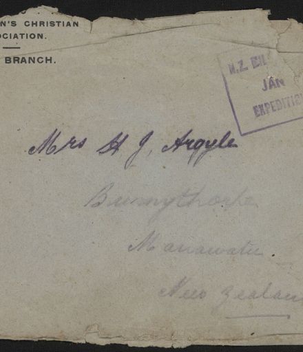 Envelope sent from WWI