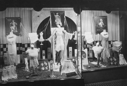 Women’s underwear window display at C M Ross Co Ltd