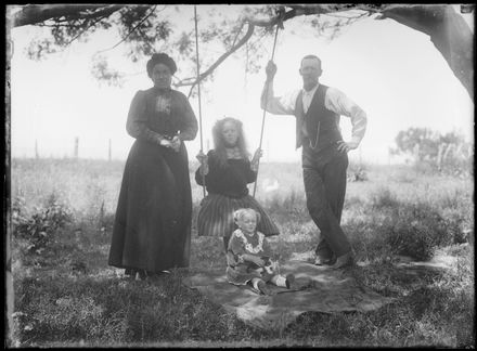 Family Group with Kitten