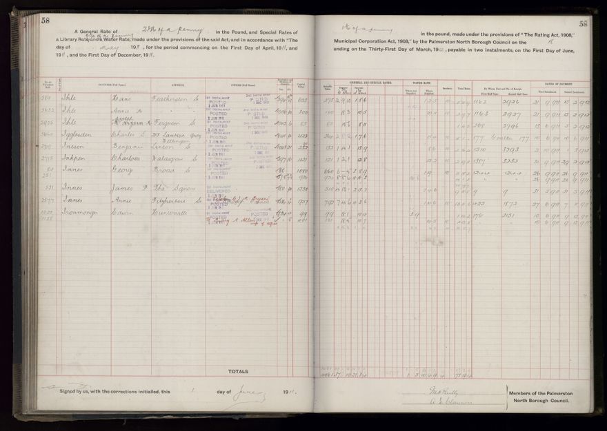 Rate book, 1911-1912 - 2021Pa_PNCC2-23-2-V19_034000-0061