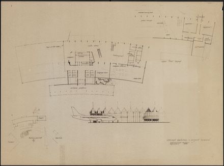 Concept sketch of new airport terminal
