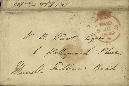 Page 1: Envelope addressed and signed by Lord John Russell