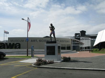 "Yarn Bombing" of Charles Monro Statue