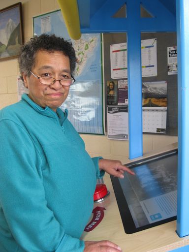 Manawatū Heritage Kiosk In Use At Strive Rehabilitation