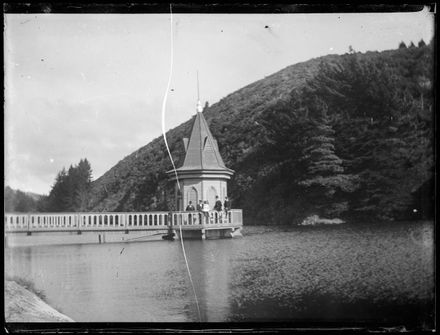 Group at Valve Tower, Karori Reservoir Group at Valve Tower, Karori Reservoir
