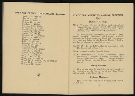 City of Palmerston North Municipal Hand Book 1937 8