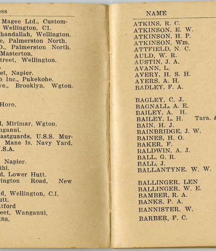 Wellington Infantry Regiment 1914-1918 booklet - 5