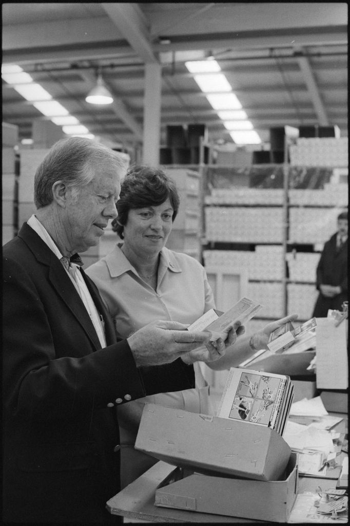 Jimmy and Rosalynn Carter visiting Allflex Plastics