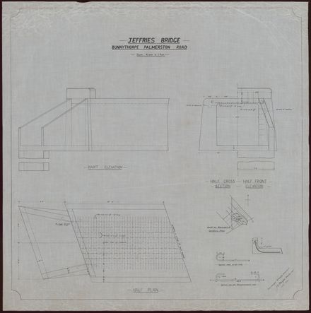 Jefferies' Bridge Plan, Bunnythorpe - Palmerston North Road
