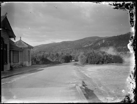 Buildings Beside Unidentified Hot Springs