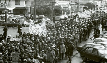 Anti-Apartheid and anti-Tour protest