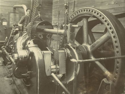 Gas engine, Miranui Flaxmill, near Shannon