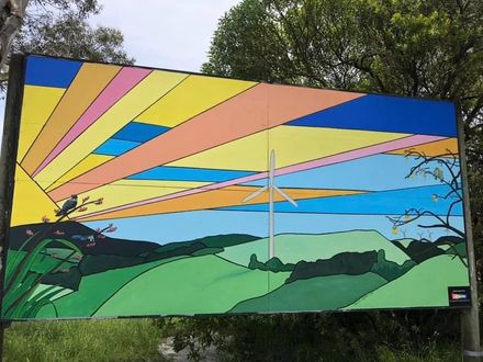 The winner of the Ashhurst Library billboard competition.