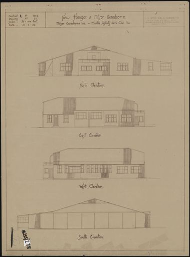Plan for new hangar at Milson Airport
