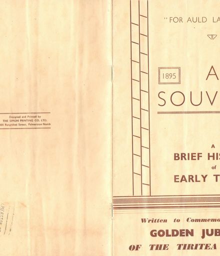 A souvenir 1895-1945: a brief history of early Tiritea