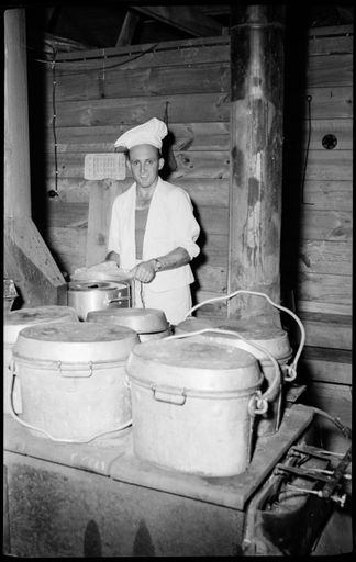 "The Camp's V.I.P." The Cook at Boy's Brigade Camp at Foxton Beach - Resource cover image