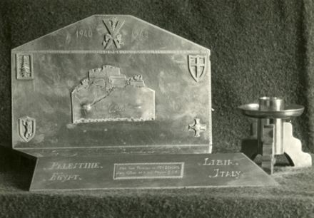 Paperweight and canon shell from Polish soldier