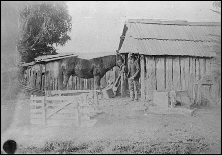 Carl Johan (or Johann) Oden with his Horse
