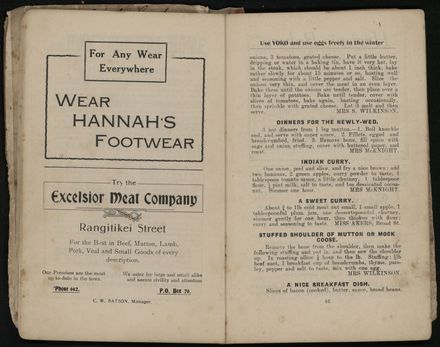 Manawatu Cookery Book - page 20