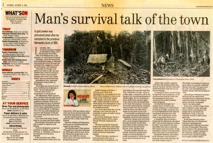 Memory Lane - "Man's survival talk of the town" - Resource cover image