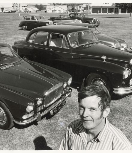 John Falkner with cars