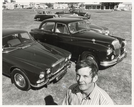 John Falkner with cars