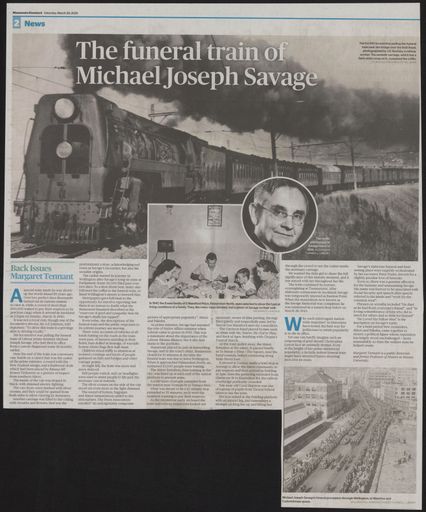 Back Issues: The funeral train of Michael Joseph Savage - Resource cover image