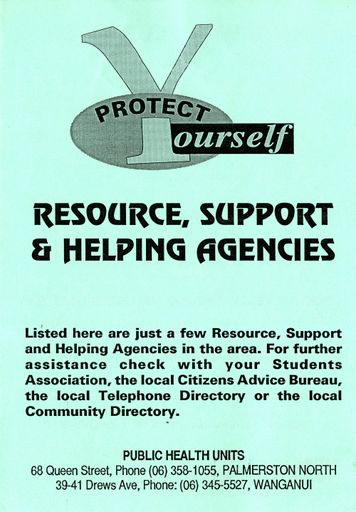 Protect Yourself: Resource, Support & Helping Agencies