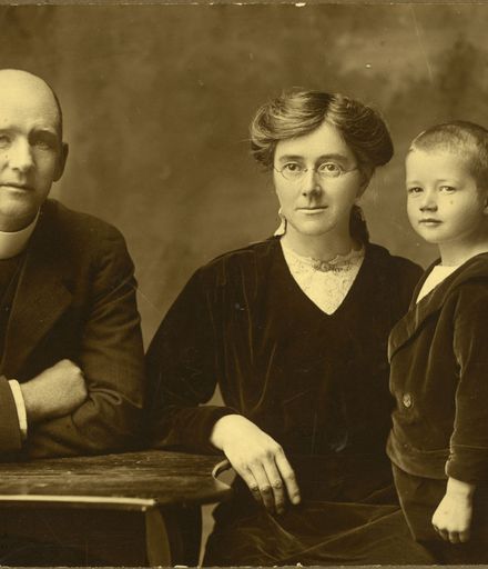 Rev James, Mrs Bredin and Norman (child)